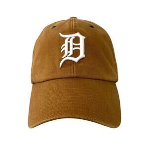 MLB Detroit Tigers Carhartt x '47 Mens Brown Adjustable Strap Back Hat Cap